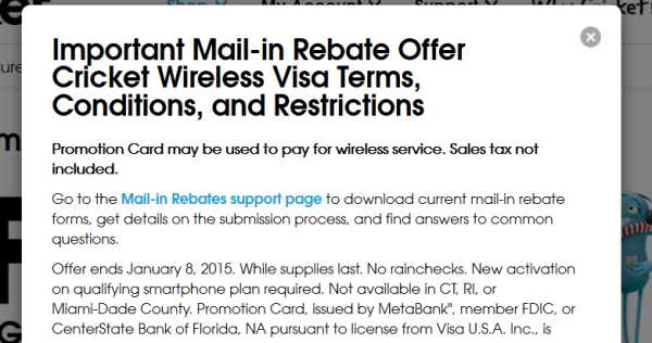 Cricket Rebates In CT RI And Miami Dade County Are Indeed Valid 